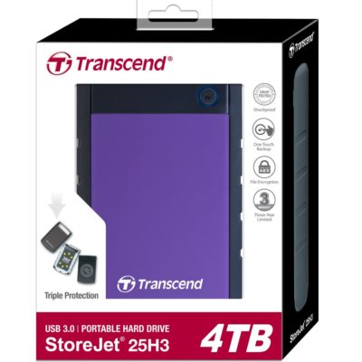 Transcend 4TB External Portable Hard Disk USB 3.1 (34m)