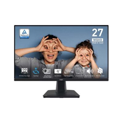 MSI PRO MP275Q 27″ WQHD 100Hz IPS Pro Series Monitor ( 3 Years Warranty)