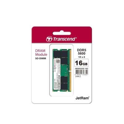 Transcend 16GB DDR5 5600MHz Notebook RAM (3 Years Warranty)