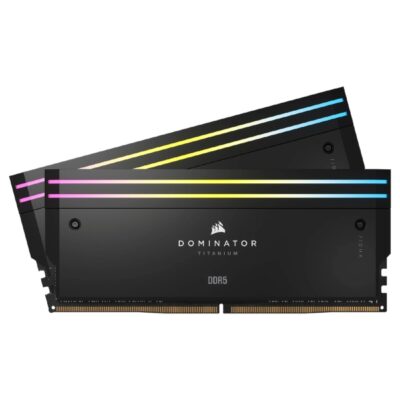 CORSAIR Dominator Titanium RGB 64GB DDR5 6400MHz Intel XMP Desktop Memory – CMP64GX5M2B6400C32 (10 Years Warranty)