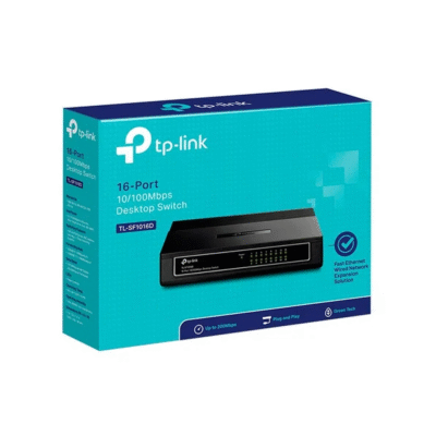 TP-Link TL-SF1016D – 16-Port 10/100Mbps Desktop/Rackmount Switch (2 Years Warranty)