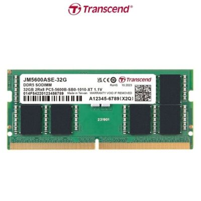 Transcend 32GB D5 5600Mhz Notebook (3 Years)