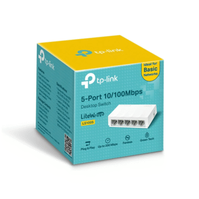 TP-Link LS1005 – 5-Port 10/100Mbps Desktop Switch (2 Years Warranty)