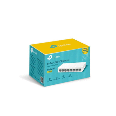 TP-Link LS1008 – 8-Port 10/100Mbps Desktop Switch (2 Years Warranty)